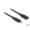 Przedłużacz USB 10Gbps USB-C męsko-żeński 1m 4K PD 60W Delock 85533