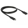 Przedłużacz USB 10Gbps USB-C męsko-żeński 1m 4K PD 60W Delock 85533