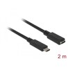 Przedłużacz USB 10Gbps USB-C męsko-żeński 2m 4K PD 60W Delock 85542