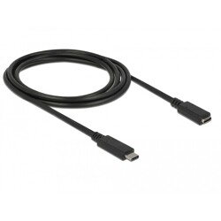 Przedłużacz USB 10Gbps USB-C męsko-żeński 2m 4K PD 60W Delock 85542 Przedłużacz USB 10Gbps USB-C męsko-żeński 2m 4K PD 60W Delock 85542