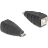 Adapter USB 2.0 USB typ micro-B męskie do USB typ B żeńskie Delock 67201