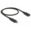 Przedłużacz USB 10Gbps USB-C męsko-żeński 50cm 4K PD 60W Delock 85532