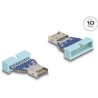 Przejściówka pin header męsko-męska USB 10Gbps na wewnętrzny USB typ-E klucz A Delock 67130