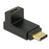 Adapter SuperSpeed USB 10Gbps USB-C port saver męski - żeński kątowy w górę / w dół Delock 65914