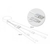 Kabel na szpuli 2w1 USB typ A do micro-B i Lightning biały/srebrny Delock 85821