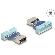Przejściówka pin header męskie USB 5Gbps na wewnętrzny żeński USB typ-E klucz A Delock 67131