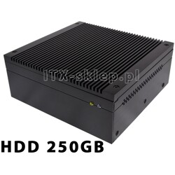 Komputer przemysłowy Atom D525 heat-pipes 4GB 2xRS-232 HDD 250GB H01-D525-HD250-P