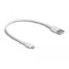 Kabel ładowania USB do iPhone iPad iPod biały 30cm Delock 87866