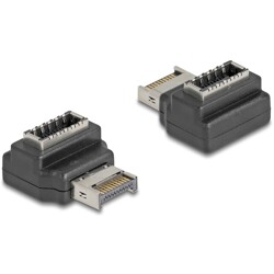Adapter USB 10Gbps typ E klucz A męsko-żeński kątowy Delock 67237