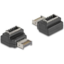 Adapter USB 10Gbps typ E klucz A męsko-żeński kątowy Delock 67237