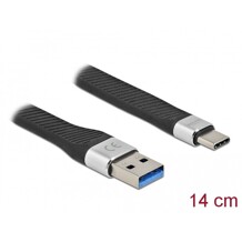Płaski kabel wstążkowy USB 3.2 Gen.1 FPC z USB typ A do USB-C 14cm PD 3A Delock 86938