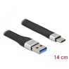 Płaski kabel wstążkowy USB 3.2 Gen.1 FPC z USB typ A do USB-C 14cm PD 3A Delock 86938