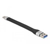 Płaski kabel wstążkowy USB 3.2 Gen.1 FPC z USB typ A do USB-C 14cm PD 3A Delock 86938