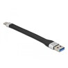 Płaski kabel wstążkowy USB 3.2 Gen.1 FPC z USB typ A do USB-C 14cm PD 3A Delock 86938