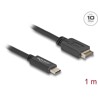 Kabel USB 10Gbps USB typ E klucz A 20-pin. męski na USB-C męski 1m Delock 85530