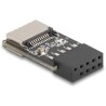 Złącze pinowe adaptera USB 2.0 żeńskie do wewnętrznego USB typ E A klucz żeńskie Delock 67175