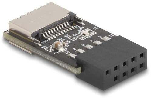 Złącze pinowe adaptera USB 2.0 żeńskie do wewnętrznego USB typ E A klucz żeńskie Delock 67175