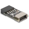 Złącze pinowe adaptera USB 2.0 żeńskie do wewnętrznego USB typ E A klucz żeńskie Delock 67175