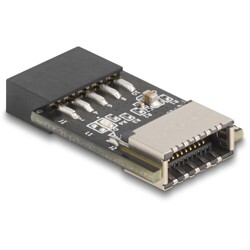 Złącze pinowe adaptera USB 2.0 żeńskie do wewnętrznego USB typ E A klucz żeńskie Delock 67175 Złącze pinowe adaptera USB 2.0 żeńskie do wewnętrznego USB typ E A klucz żeńskie Delock 67175
