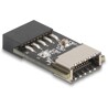 Złącze pinowe adaptera USB 2.0 żeńskie do wewnętrznego USB typ E A klucz żeńskie Delock 67175