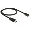 Kabel USB 5Gbps typ A - micro-B męsko-męski męski 50cm czarny Delock 85071