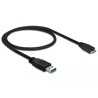 Kabel USB 5Gbps typ A - micro-B męsko-męski męski 50cm czarny Delock 85071