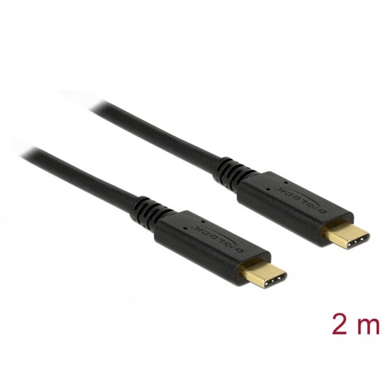 Kabel USB 3.1 Gen.1 typ C M-M 2m PD 3A Delock 83668