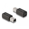 Adapter USB 2.0 żeński USB-C na męski typ B Delock 65839