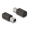 Adapter USB 2.0 żeński USB-C na męski typ B Delock 65839