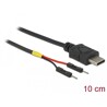 Kabel zasilający USB typ C do 2x pin wtyk męski rozdzielony 10cm Delock 85418