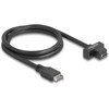 Kabel USB 10Gbps typ E klucz A 20-pin. męski na USB-C żeński na panel 70cm Delock 85776