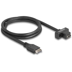 Kabel USB 10Gbps typ E klucz A 20-pin. męski na USB-C żeński na panel 70cm Delock 85776 Kabel USB 10Gbps typ E klucz A 20-pin. męski na USB-C żeński na panel 70cm Delock 85776