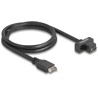 Kabel USB 10Gbps typ E klucz A 20-pin. męski na USB-C żeński na panel 70cm Delock 85776