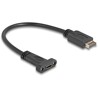 Kabel USB 10Gbps USB typ E A klucz 20-pin. męsko-żeński USB-C do montażu panelowego 25cm Delock 85454