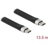 Płaski kabel wstążkowy USB 3.2 Gen.2 FPC z USB-C do USB-C 13,5cm PD 3A Delock 85770