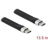 Płaski kabel wstążkowy USB 3.2 Gen.2 FPC z USB-C do USB-C 13,5cm PD 3A Delock 85770