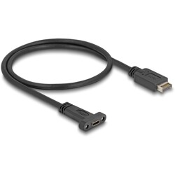 Kabel USB 10Gbps USB typ E A klucz 20-pin. męsko-żeński USB-C do montażu panelowego 50cm Delock 85526 Kabel USB 10Gbps USB typ E A klucz 20-pin. męsko-żeński USB-C do montażu panelowego 50cm Delock 85526