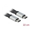 Płaski kabel wstążkowy USB 3.2 Gen.2 FPC z USB-C do USB-C 22cm PD 3A Delock 85926
