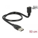 Kabel giętki USB 2.0 A wtyk - USB 2.0 micro B gniazdo 50cm Delock 83922