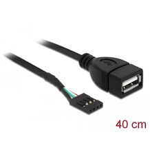 Kabel USB 2.0 gniazdo 2,54mm raster 4-pin. - 1x USB typ A gniazdo 40cm Delock 83825
