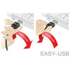 Przewód EASY-USB 2.0 typ A wtyk męski do EASY-USB 2.0 typ micro-B wtyk męski 3m czarny Delock 83851