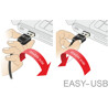 Przewód EASY-USB 2.0 typ A wtyk męski do EASY-USB 2.0 typ micro-B wtyk męski 3m czarny Delock 83851