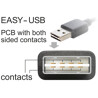 Przewód EASY-USB 2.0 typ A wtyk męski do EASY-USB 2.0 typ micro-B wtyk męski 3m czarny Delock 83851