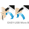 Przewód EASY-USB 2.0 typ A wtyk męski do EASY-USB 2.0 typ micro-B wtyk męski 2m czarny Delock 83850