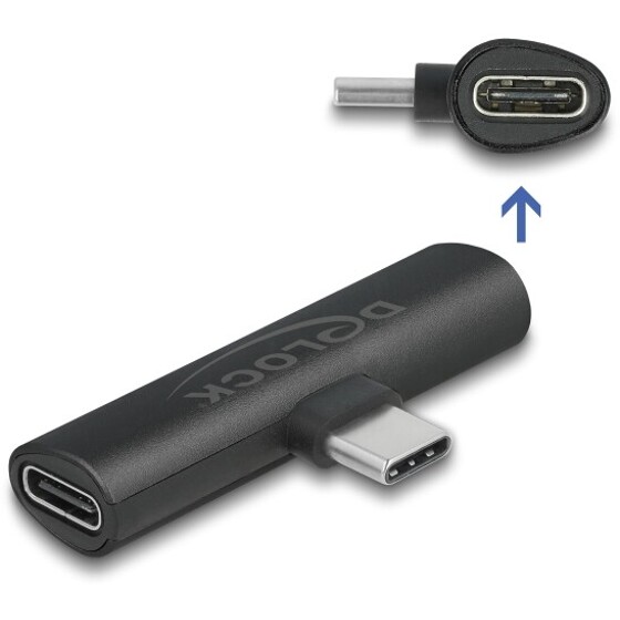 Adapter USB-C do 2x USB-C PD czarny Delock 64114