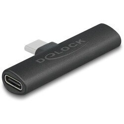 Adapter USB-C do 2x USB-C PD czarny Delock 64114 Adapter USB-C do 2x USB-C PD czarny Delock 64114