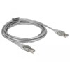 Przewód z wtykiem męskim USB 2.0 typ A - wtyk męski USB 2.0 typ B 3m przezroczysty Delock 83895