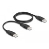 Kabel USB 2.0 typ A do 2x typ A 70cm Delock 80000