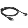 Przewód USB 2.0 typ A męski - USB 2.0 typ B męski kątowy 1,5m czarny Delock 84810
