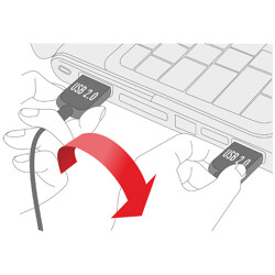Przewód USB 2.0 typ A na USB 2.0 typ micro-B 50cm czarny Delock 85156 Przewód USB 2.0 typ A na USB 2.0 typ micro-B 50cm czarny Delock 85156